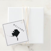 Alaska Welcome Bag Gift Label voor Weddenschapswee (In situ)