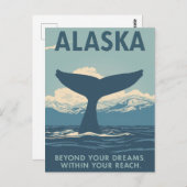 Alaska Whale Tail Adventure Briefkaart (Voorkant / Achterkant)