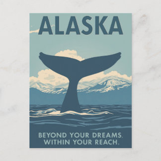 Alaska Whale Tail Adventure Briefkaart