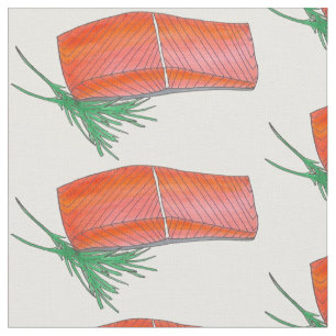 ALASKA Wild Alaskan Salmon Fish Filet Seafood Food Stof