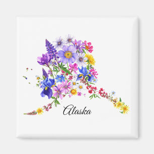 Alaska Wildbloemen Magneet