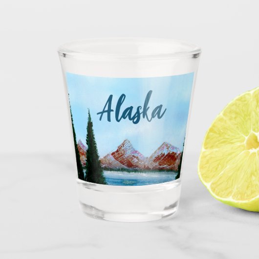 Alaska Wilderness Shot Glas (Voorkant)