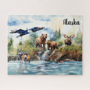 Alaska Wildlife Collage Legpuzzel