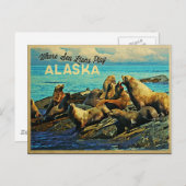 Alaska Zee Lions Briefkaart (Voorkant / Achterkant)