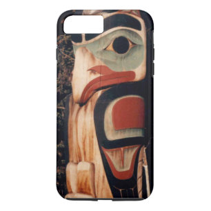 Alaskaans Gesneden Totempaal Ontwerp iPhone 8 Plus / 7 Plus Hoesje