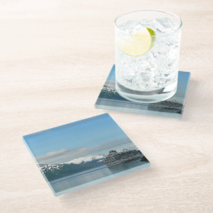 Alaskaanse cruise vakantie reis fotografie glazen onderzetter
