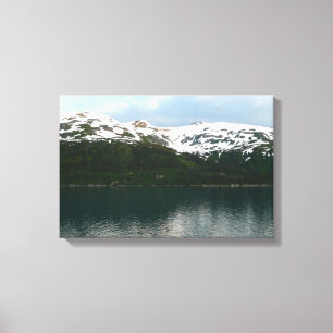 Alaskaanse kust bij schemering canvas afdruk