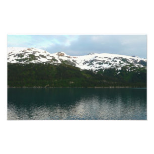 Alaskaanse kust bij schemering foto afdruk