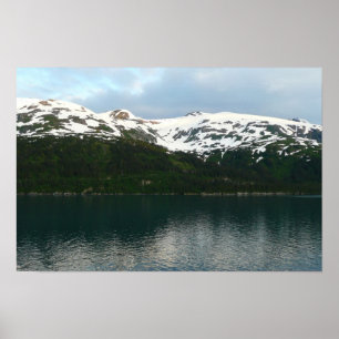 Alaskaanse kust bij schemering poster