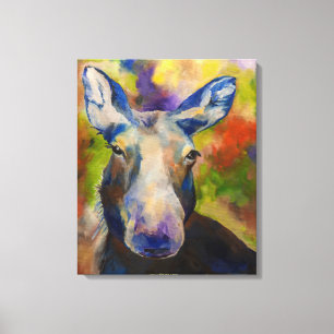 Alaskaanse Mr. Moosey Eland Canvasprint Canvas Afdruk