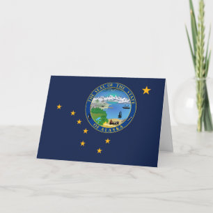 Alaskaanse Vlag & Zegel, Vlag van Alaska Kaart