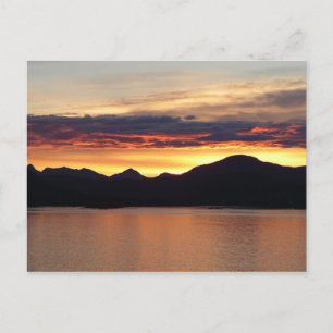 Alaskaanse Zonsondergang I Mooie Alaska-fotografie Briefkaart