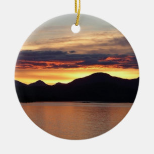 Alaskaanse Zonsondergang I Mooie Alaska-fotografie Keramisch Ornament