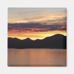 Alaskaanse Zonsondergang I Mooie Alaska-fotografie Magneet
