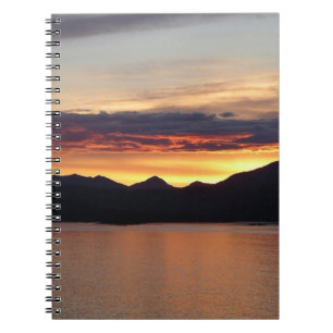 Alaskaanse Zonsondergang I Mooie Alaska-fotografie Notitieboek