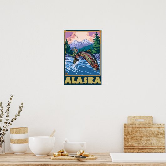 AlaskaFly Vist Scene Poster (Keuken)