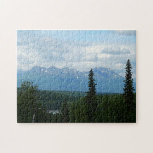 Alaskagebergte panorama fotografie legpuzzel