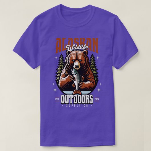 Alaskan Bear Wildlife TShirt (Design devant)