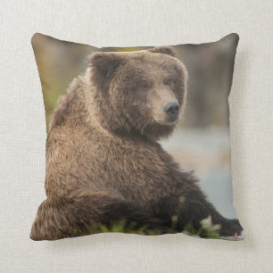 Alaskan Brown Beer Sitting Pillow Kussen