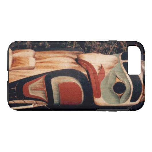 Alaskan Carved Totem Pole ontworpen Case-Mate iPhone Case (Achterkant (Horizontaal))