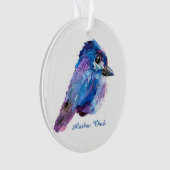 Alaskan Chick acrylic ornament w/QR_no Holid (devant)