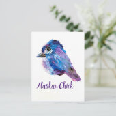 Alaskan Chick Briefkaart (Staand voorkant)