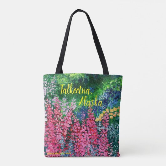 Alaskan Chick Canvas Canvas tas_ Fireweed_Marnie Draagtas (Achterkant)
