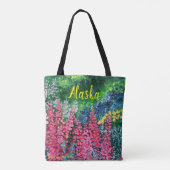 Alaskan Chick Canvas Canvas tas_Herfst Fireweed op Draagtas (Achterkant)
