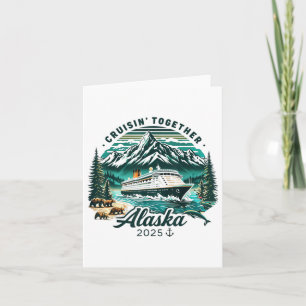 Alaskan Cruise Adventure 2025 Retro Familie Kaart