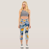 Alaskan Daisies Capri Leggings (Recto)