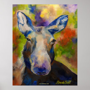 Alaskan de heer Moosey Moose Poster