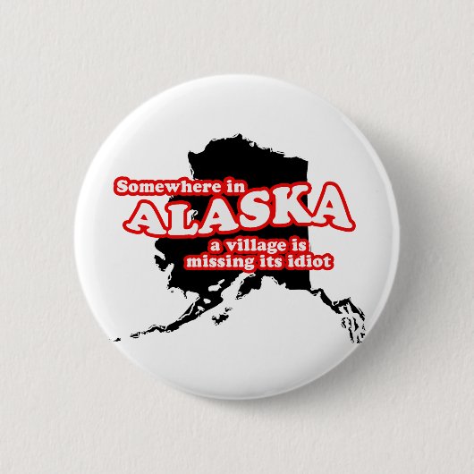Alaskan, dorpsidioot ronde button 5,7 cm (Voorkant)