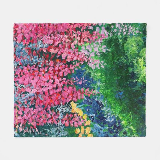 Alaskan Fireweed Fleece Blanket (Voorkant (Horizontaal))