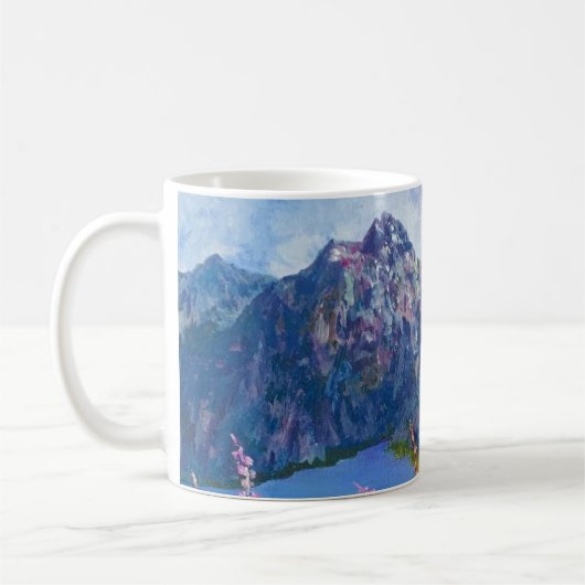 Alaskan Fireweed Mountain Coffee Mok (Links)