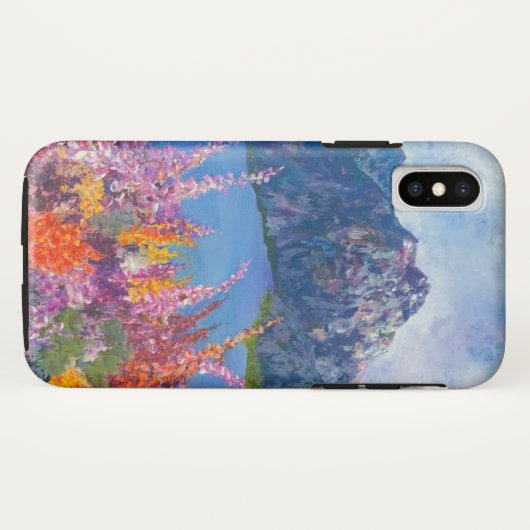 Alaskan Fireweed Mountain iphone X coque dur (Dos (Horizontal))