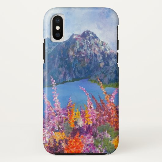 Alaskan Fireweed Mountain iphone X coque dur (Dos)