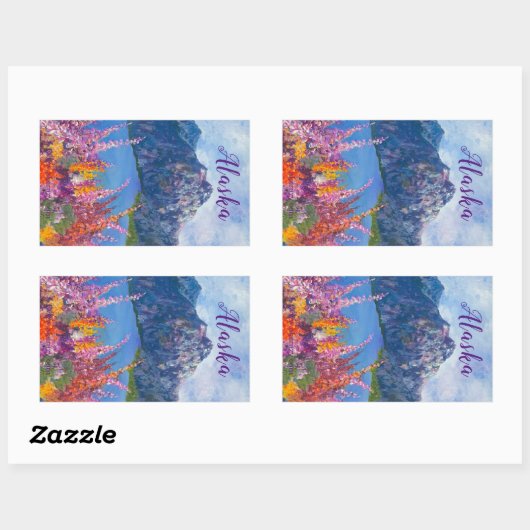 Alaskan Fireweed Mountain Sticker (Vel)