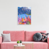 Alaskan Fireweed Stretched Canvas afdrukken (Insitu (Woonkamer))