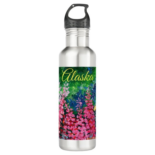 Alaskan Fireweed Water Bottle Waterfles (Voorkant)