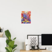 Alaskan Floral Explosion Matte Poster (Thuiskantoor)