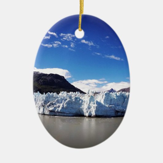Alaskan Glacier Keramisch Ornament (Voorkant)