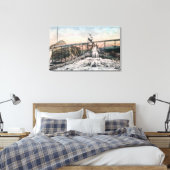 Alaskan Gold Mining Operation Sluice Box Canvas Afdruk (Insitu (Slaapkamer))