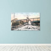 Alaskan Gold Mining Operation Sluice Box Canvas Afdruk (Insitu (Houten vloer))