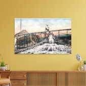 Alaskan Gold Mining Operation Sluice Box Canvas Afdruk (Insitu (Woonkamer))