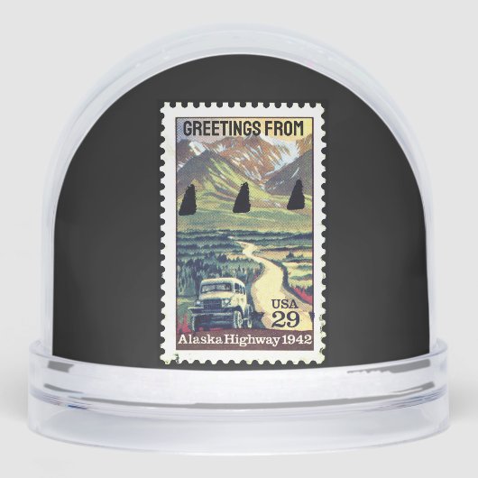 Alaskan Highway 1942 Stamp Historical WWII Route (Avant)