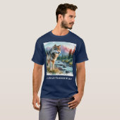 Alaskan Houtwolf Natuur Wildlife T-shirt (Voorkant volledig)