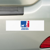 Alaskan Husky Bumpersticker (Op auto)