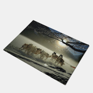 Alaskan Husky Dog Sled Race Deurmat