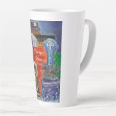 Alaskan Husky embrasse Latte Mug (Angle droit)