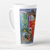 Alaskan Husky embrasse Latte Mug (Angle gauche)